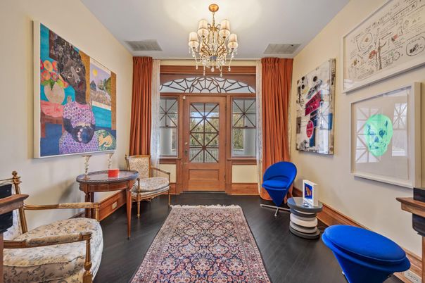 Chandelier, Interior, Wood Texture Flooring