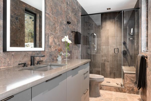 Bathroom, Glass Shower, Interior
