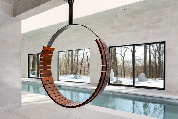 Interior, Pool, Stone Walls