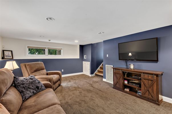 Interior, Living room, Recessed Lighting