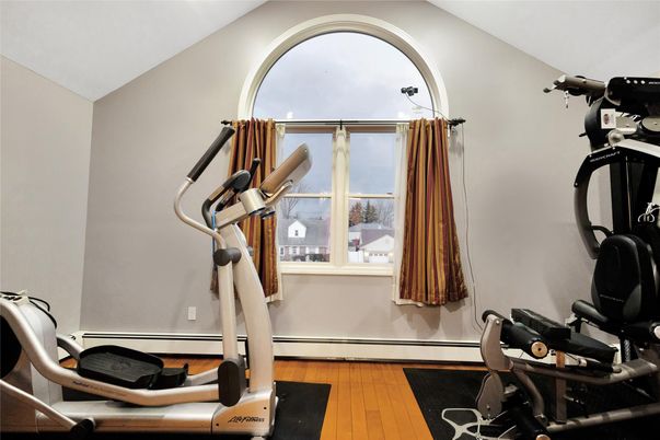 Fitness Equipment, Interior, Wood Texture Flooring