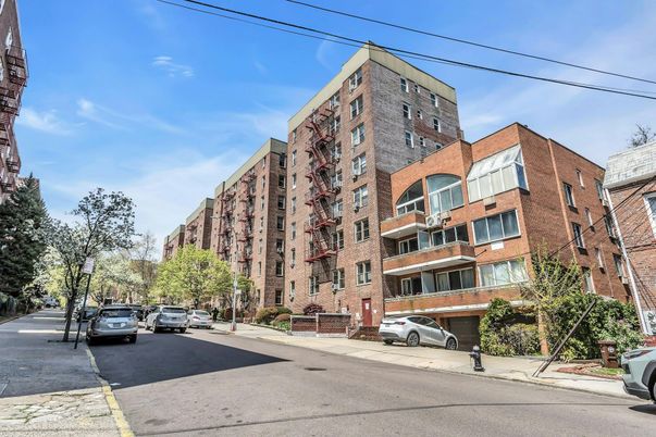 Exterior, Facade, Brick Facade, Condo Building