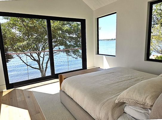 Bedroom, Interior, Water, Wood Texture Flooring