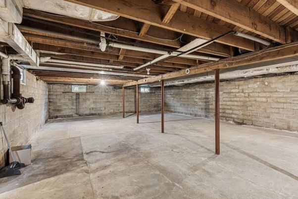 Interior, Stone Walls, Wooden Beams