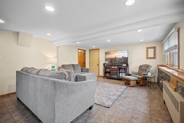 Interior, Living room, Recessed Lighting
