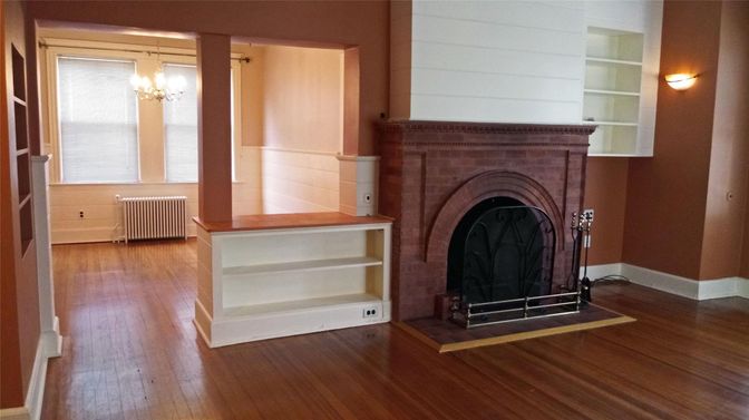 Chandelier, Fireplace, Interior, Wood Texture Flooring