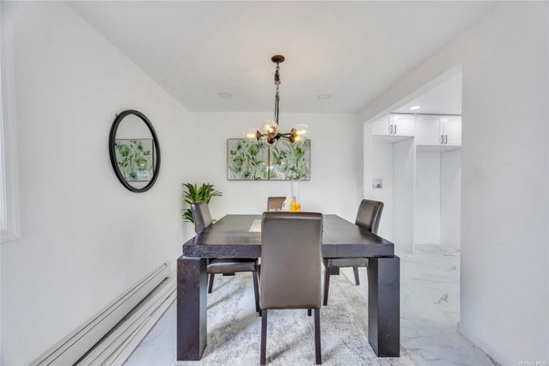 Chandelier, Dining room, Interior, Marble, Pendant Lights, Recessed Lighting