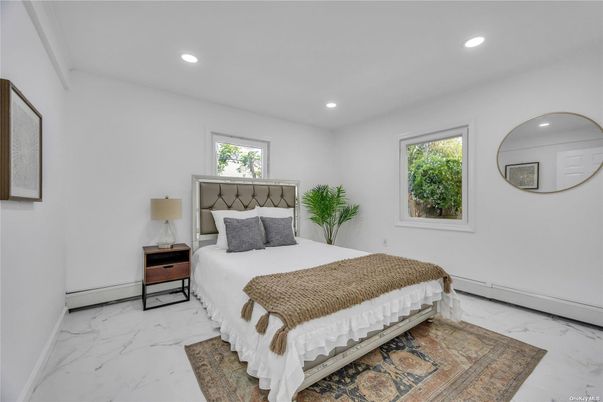 Bedroom, Interior, Marble, Recessed Lighting
