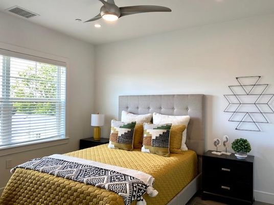 Bedroom, Interior, Recessed Lighting
