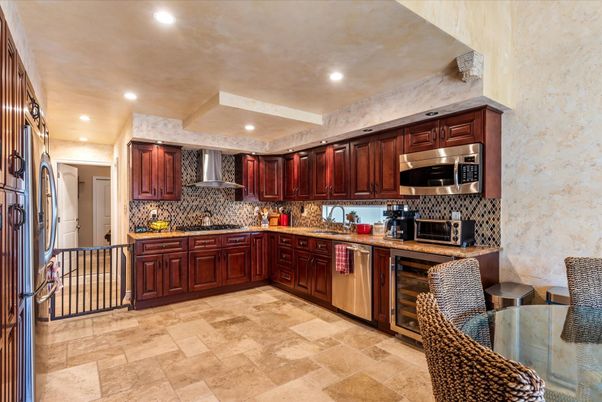 Interior, Kitchen, Recessed Lighting, Stainless Steel Appliances