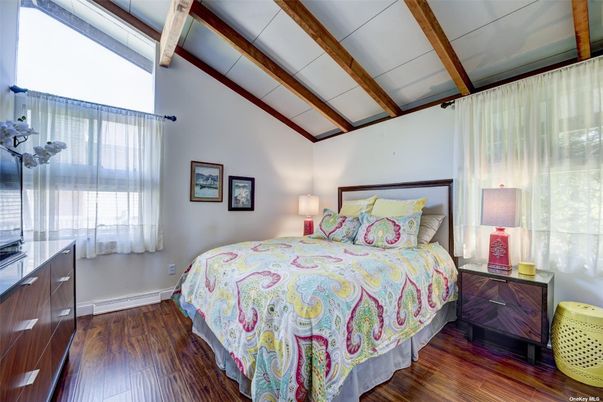Bedroom, Interior, Wooden Beams, Wood Texture Flooring