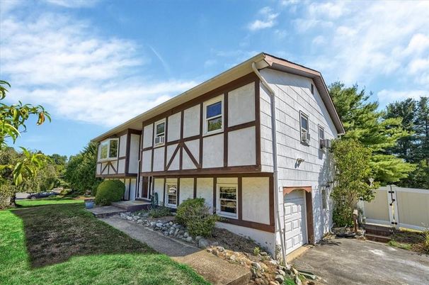 Attached, Backyard, Exterior, Facade, Tudor Revival