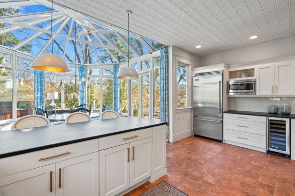 Interior, Kitchen, Pendant Lights, Recessed Lighting, Stainless Steel Appliances