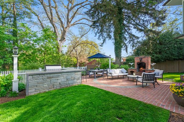 Backyard, Exterior, Fireplace
