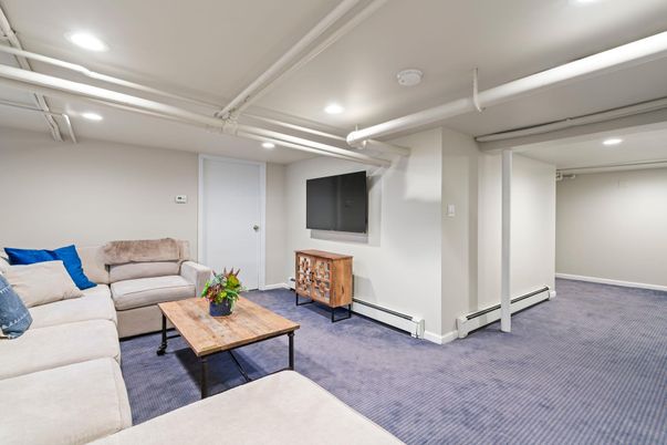 Interior, Living room, Recessed Lighting