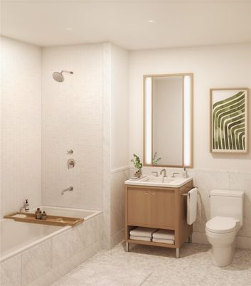 Bathroom, Interior, Recessed Lighting