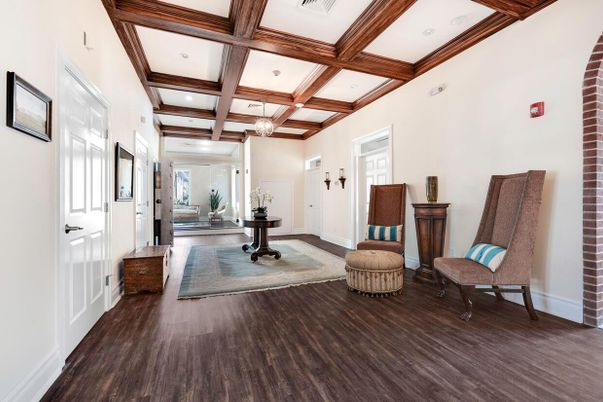 Interior, Recessed Lighting, Wooden Beams, Wood Texture Flooring