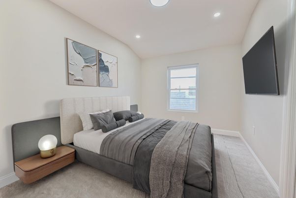 Bedroom, Interior, Recessed Lighting