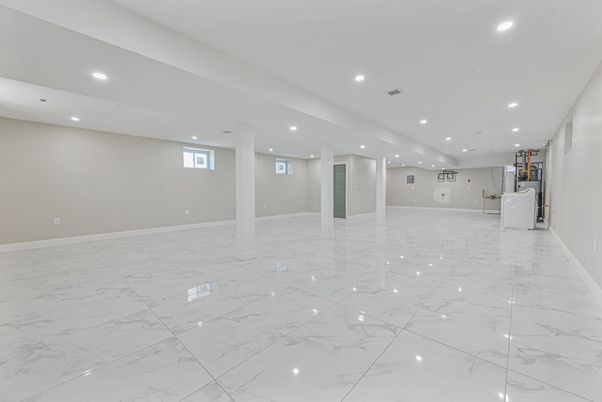 Empty room, Interior, Marble, Recessed Lighting