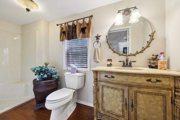 Bathroom, Interior, Wood Texture Flooring