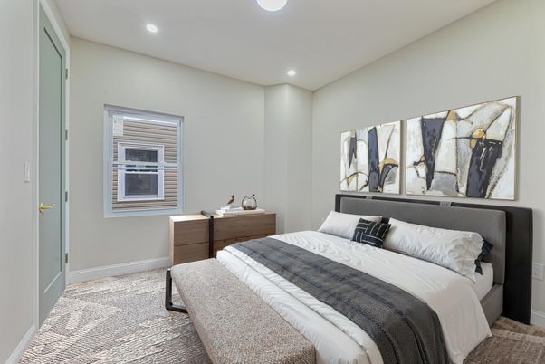 Bedroom, Interior, Recessed Lighting