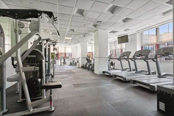Fitness Equipment, Gym, Interior, Recessed Lighting