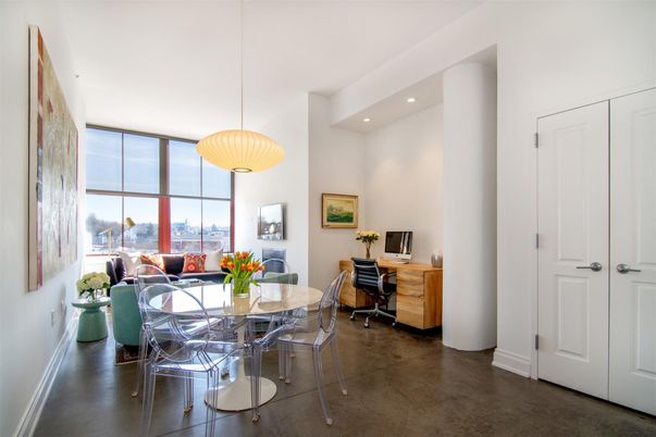 Dining room, Interior, Living room, Pendant Lights, Recessed Lighting