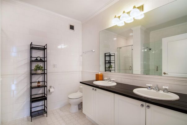 Bathroom, Dual Sink Vanities, Glass Shower, Interior