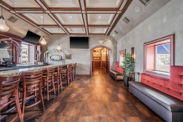 Interior, Pendant Lights, Recessed Lighting, Wooden Beams, Wood Texture Flooring