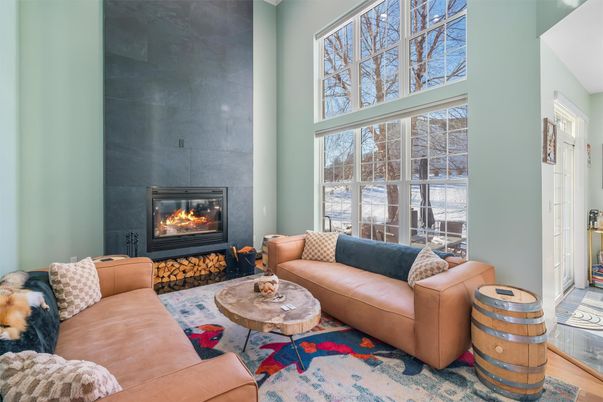 Fireplace, Interior, Living room, Wood Texture Flooring