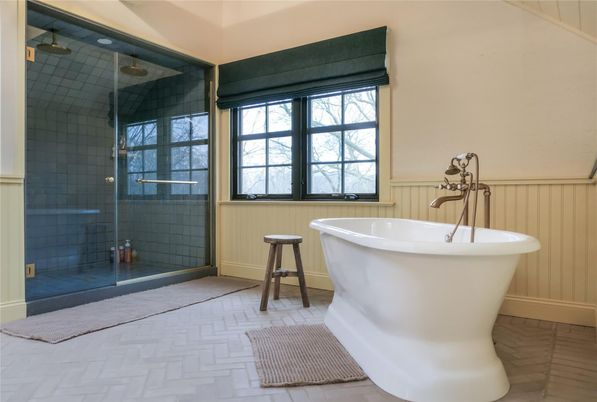 Bathroom, Free Standing Baths, Glass Shower, Interior