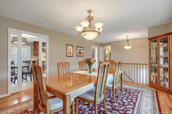 Chandelier, Dining room, Interior, Pendant Lights, Wood Texture Flooring