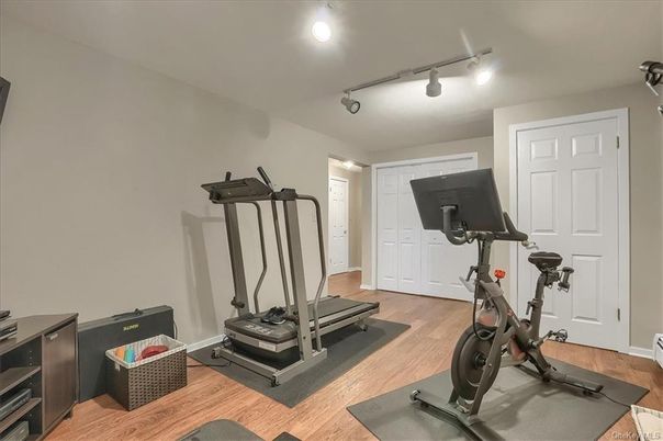 Fitness Equipment, Interior, Wood Texture Flooring
