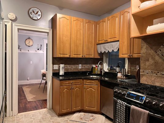 Interior, Kitchen, Wood Texture Flooring