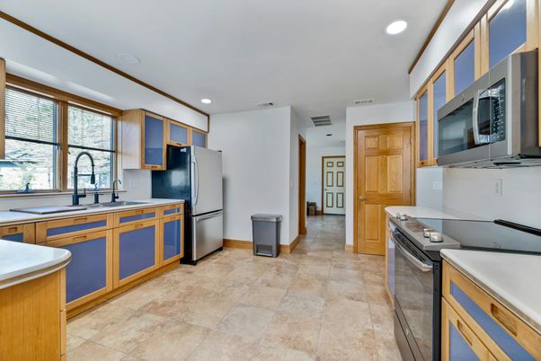 Interior, Kitchen, Recessed Lighting, Stainless Steel Appliances
