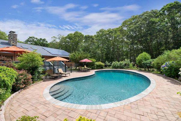 Exterior, Pool, Solar Panels