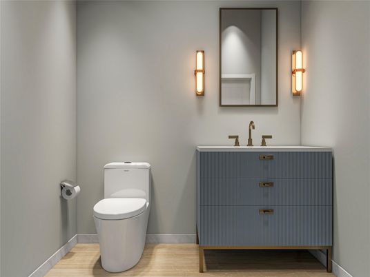 Bathroom, Interior, Wood Texture Flooring
