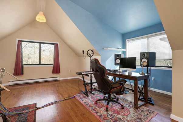 Home Office, Interior, Wood Texture Flooring