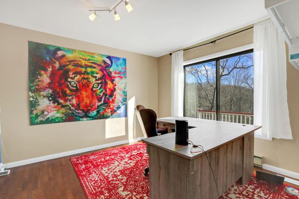 Home Office, Interior, Wood Texture Flooring