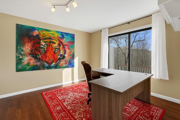 Home Office, Interior, Wood Texture Flooring