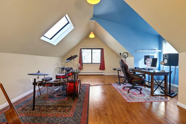 Home Office, Interior, Wood Texture Flooring