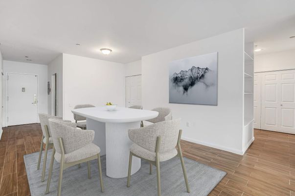 Dining room, Interior, Wood Texture Flooring