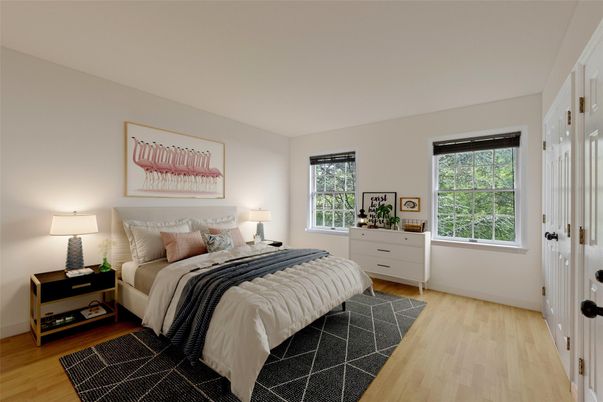 Bedroom, Interior, Wood Texture Flooring