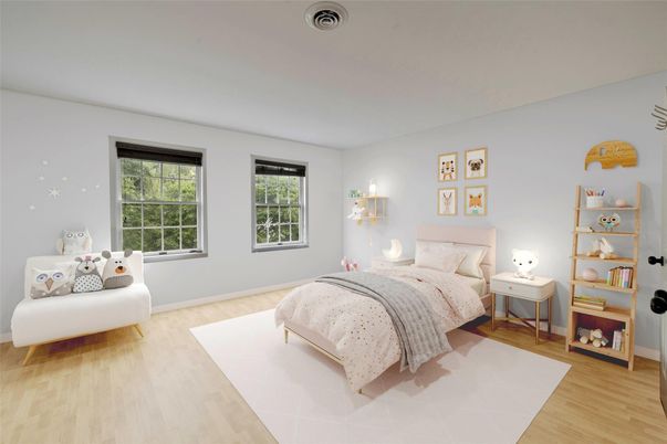 Bedroom, Interior, Wood Texture Flooring