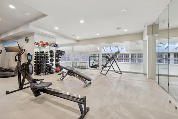 Fitness Equipment, Interior, Recessed Lighting