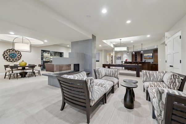 Dining room, Interior, Kitchen, Living room, Pendant Lights, Recessed Lighting