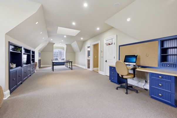 Game Room, Home Office, Interior, Recessed Lighting