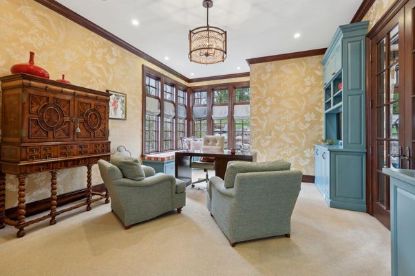 Home Office, Interior, Recessed Lighting