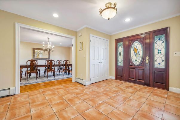 Chandelier, Dining room, Interior, Recessed Lighting