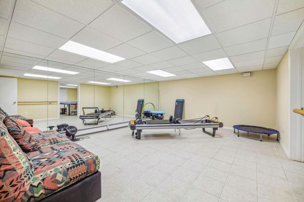 Fitness Equipment, Interior, Recessed Lighting